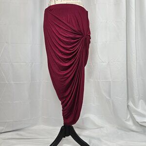 Charlotte Russe Burgundy skirt (1X)